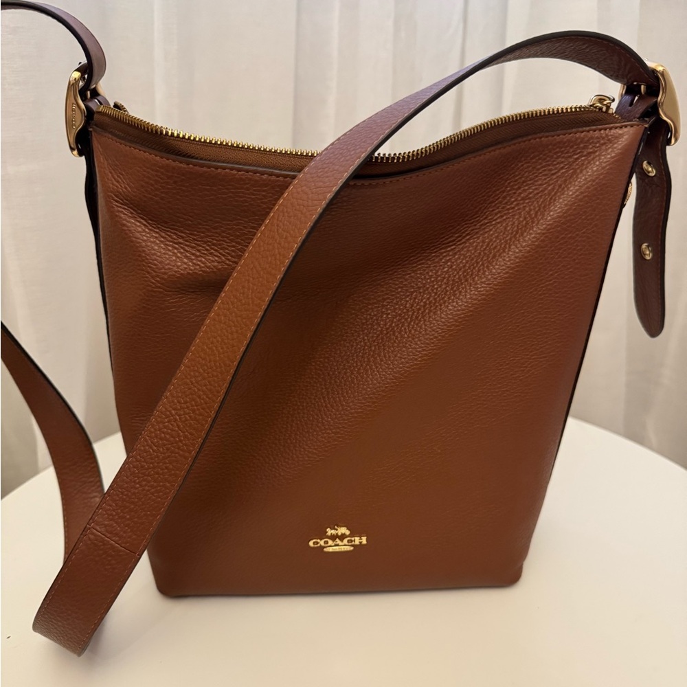 Coach Tan Leather Val Shoulder Bag